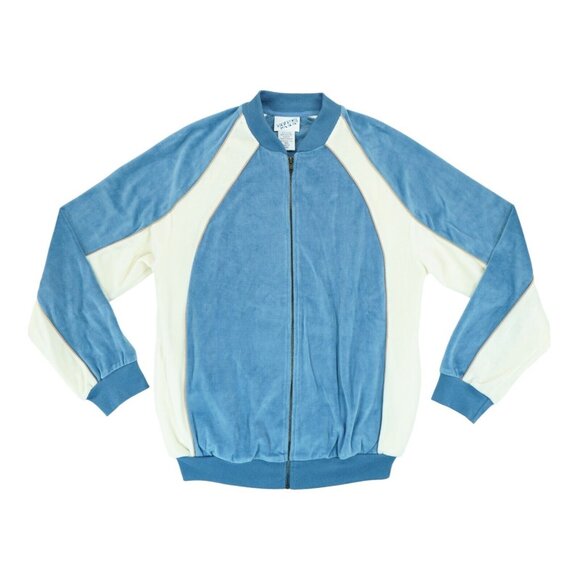 Vintage Irvine Park Full Zip‎ Sweater - Blue and White - Men’s Size Medium - Picture 1 of 6